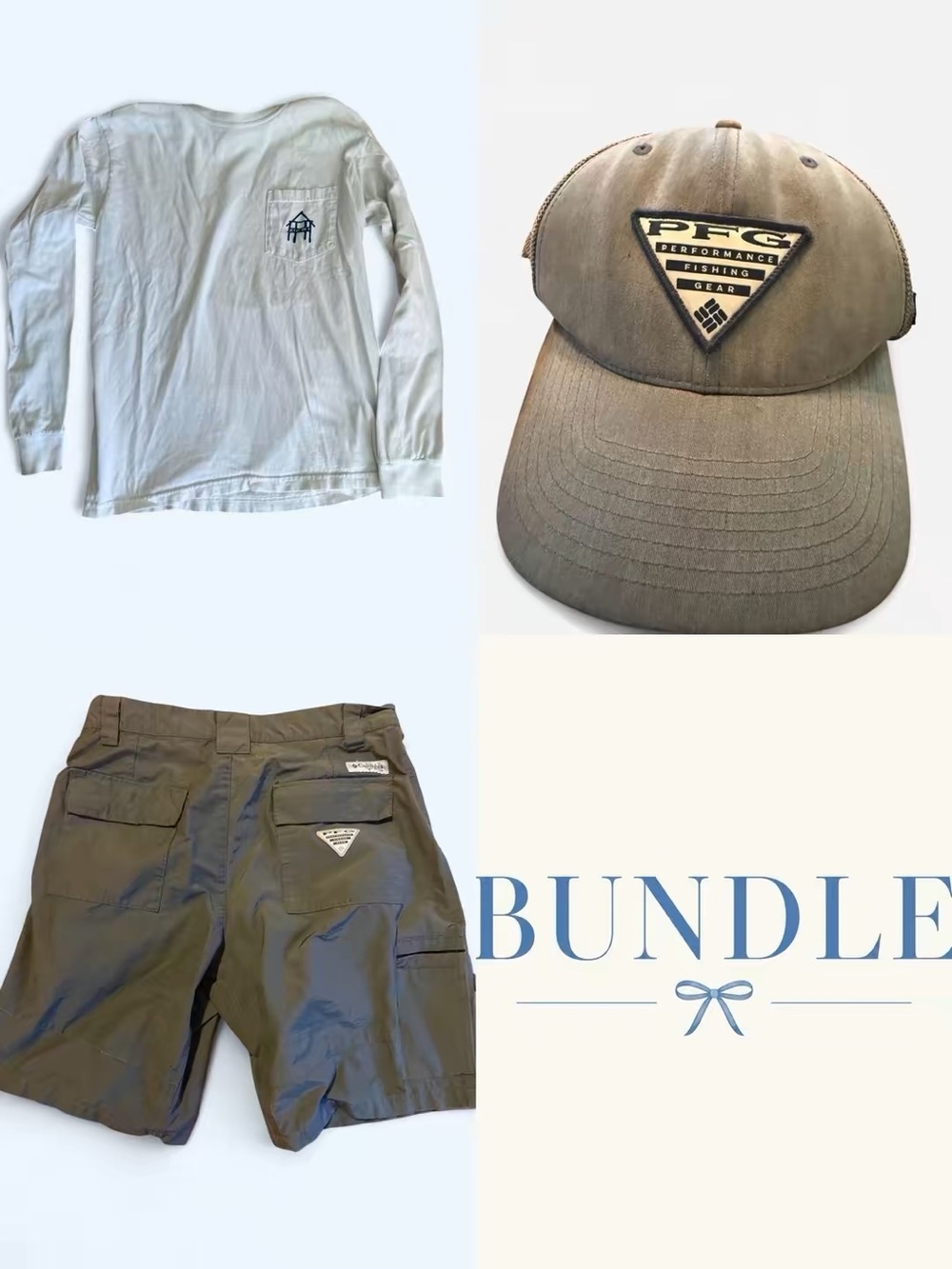Columbia PFG Olive Performance Fishing Hat - Men's sz: 30 & shirt sz: small